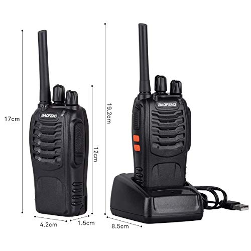 Tyhbelle BF Walkies Talkies Professional Rechargeable 2 Way Radio Long