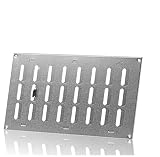 300x200mm Griglia di Ventilazione Regolabile in Acciaio Zincato - Griglie di Aerazione in Metallo
