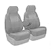 Coverking Custom Fit Front 50/50 Bucket Seat Cover for Select Ford Bronco Models - Ballistic (Light Gray)