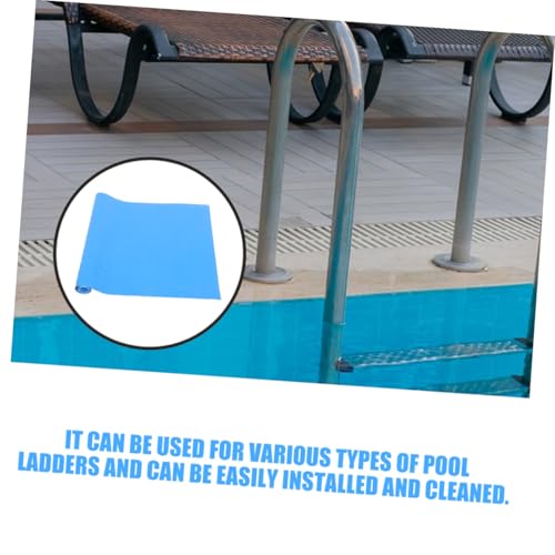 Alfombrilla antideslizante para escalera de piscina azul miniatura 3