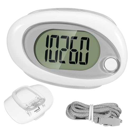 UKCOCO Pedometer for Walking Accurate Step Counter with Screen Clip Design Silent Operation for Seniors and Daily Exercise Monitoring