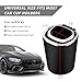 ZNDAW Car Ashtray with Lid, Smell Proof Detachable Ash Tray with LED Blue Light, Portable Mini Trash Can for car Cup Holder, Waterproof Stainless Steel Ashtray for Car Home Office