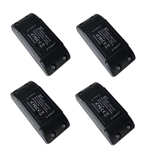 Proameden Interruptor Inteligente Con Wifi, 220 V, Smart Switch Wifi, App Tuya Smart Life, Compatible Con Alexa Y Google Home Wifi 10a . 4, Black Proameden Interruptor Inteligente Con Wifi, 220 V, Smart Switch Wifi, App Tuya Smart Life, Compatible Con Alexa Y Google Home Wifi 10a . 4, Black