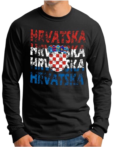 T-shirt Croatie football EM manches longues pour supporter l'équipe