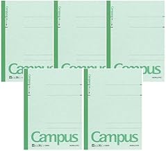 Kokuyo Campus Notebook, Semi B5, Plain, 30 Sheets, Set of 5, Special Rule, No. 6, No-13WN