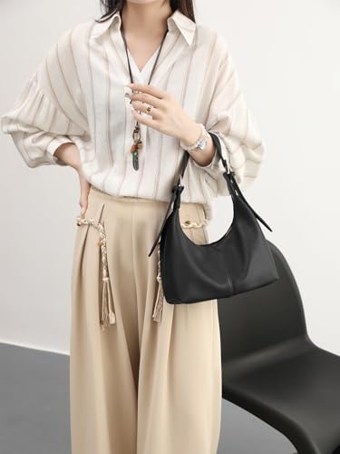 Bolso Hobo de cuero vegano para mujer miniatura 2