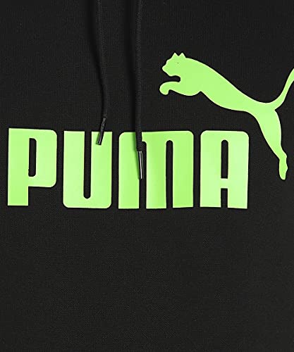 Image of Puma Cotton Men Ess Big Logo Hooded Neck Hoodie Fl (S) Mineral