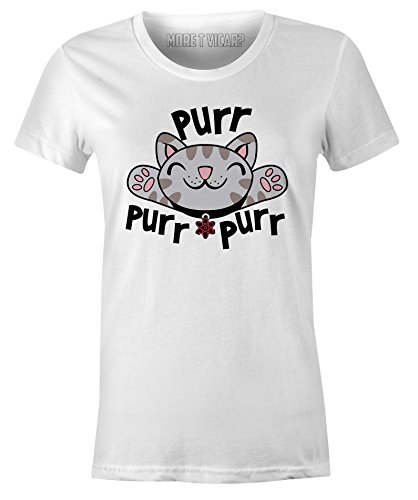 T-shirt slogan blanc manches courtes pour femme en taille M