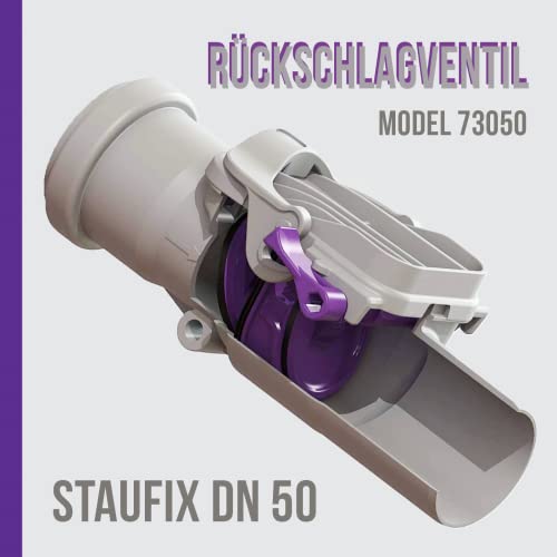 Rückstauklappe DN 50 Kessel 73050 Rückstauverschluss Staufix