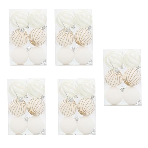 Décorations en velours pour sapin de Noël et soirées festives en famille - Pack de 5