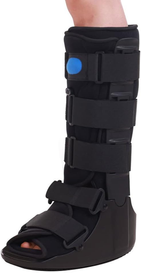 Medical Cast Air Cam Walker, Orthosis Leg Brace Support, AFO Drop Foot Splint, Walking Boot for Ankle Or Foot Sprained Injuries Fracture Boot,B Left,M-B Right-Small