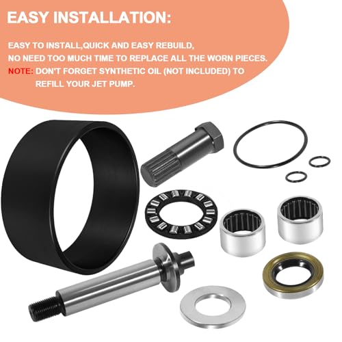 Image of YMT Complete Jet Pump Rebuild Kit & Impeller Removal Installation Tool Compatible with SeaDoo 1998-2006 GTI GTX RFI RX RXDI XP Limited GSX GTS LRV DI