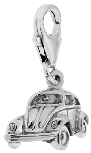 Preisvergleich Produktbild Nostalgie Charm-Anhänger VW Käfer aus 925 Silber