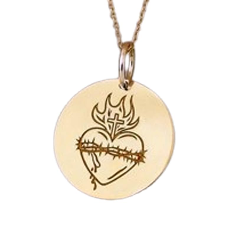 Collier Sacré-Cœur gravé pour sublimer vos tenues bohèmes et chics au quotidien