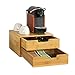 SoBuy Portacapsule nescafe dolce gusto Cassetto porta capsule in legno massello di bambù FRG82-N