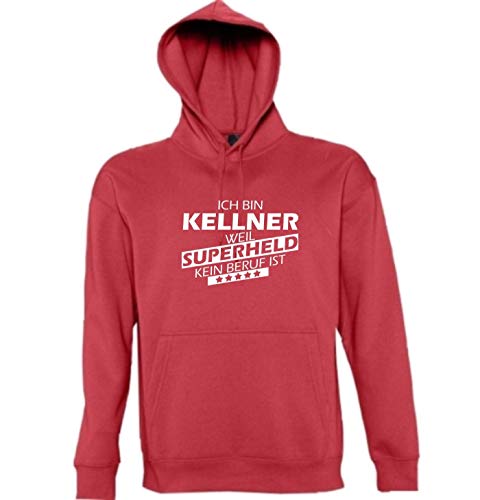 Sweat à capuche Serveur rouge pour se détendre après le service en salle