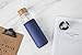 veegoal 18 Oz Borosilicate Glass Water Bottles with Bamboo Lid, BPA-FREE, Non-Slip Silicone Sleeve, and Stainless Steel Leak Proof Lid - Reusable Glass Bottle for Men and Women