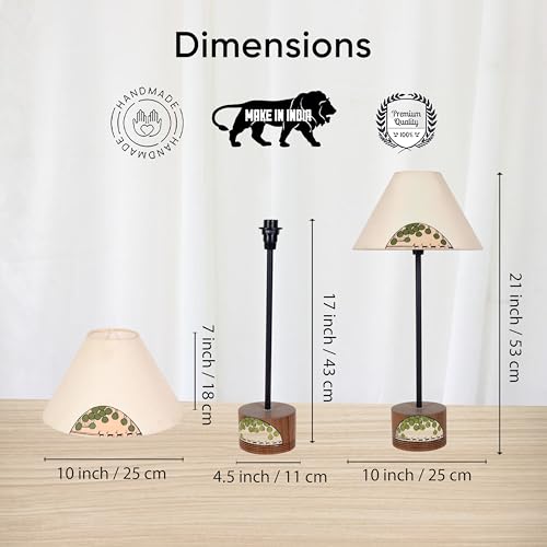 Image of AAKRITI ART CREATIONS Bazaar Soul Handcrafted Modern Lamp for Living Room Decoration | Lamp for Living Room Decoration | Aesthetic Home Decor | Indian Handicraft | Handcrafted Home Decor Gift