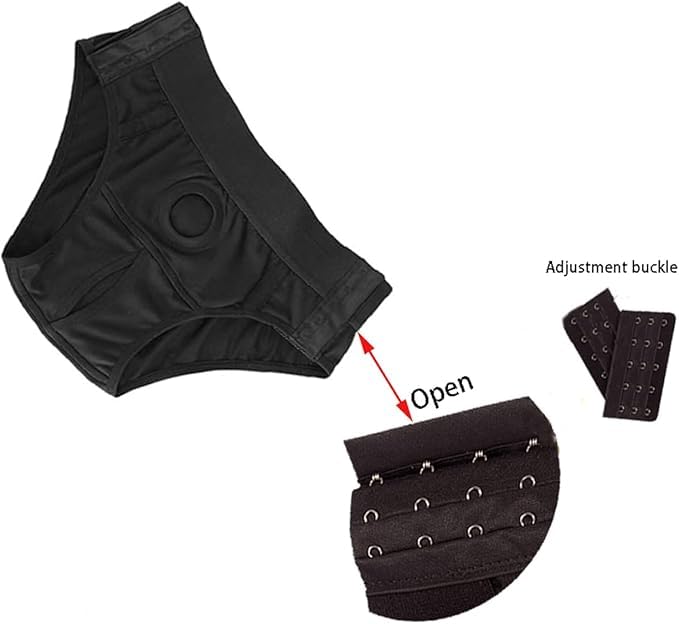 Harness Pants Strapless Underpants for Men Women Couples Unisex Briefs.Supportive Elastic Fits Most Machine Washable Black4