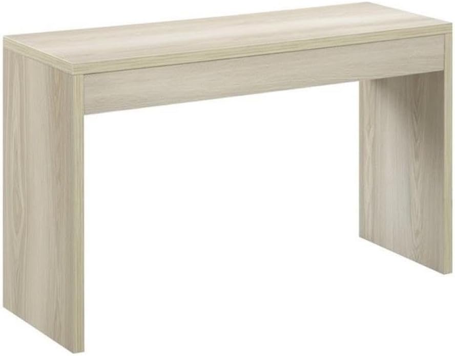 Pemberly Row Hall Console Table, 48 x 15.5 x 28 in, Weathered White Finish, Modern Entryway or Living Room Table, Stylish and Functional Furniture for Household Essentials