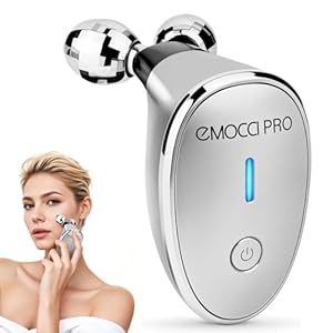 Facial Massager Electric Face Lift Device Sculpting Tool Double Chin Reducer Eliminator for Women Facial Rollers Luminesce Glow Gua Sha Tools For Face Neck Sculptor Roller for Wrinkles and Lifting