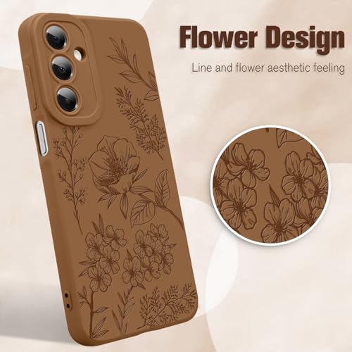 OOK Galaxy A16 Case Cute Flower Floral Design for Girls Women Brown by OOK - Used condition - Image 2