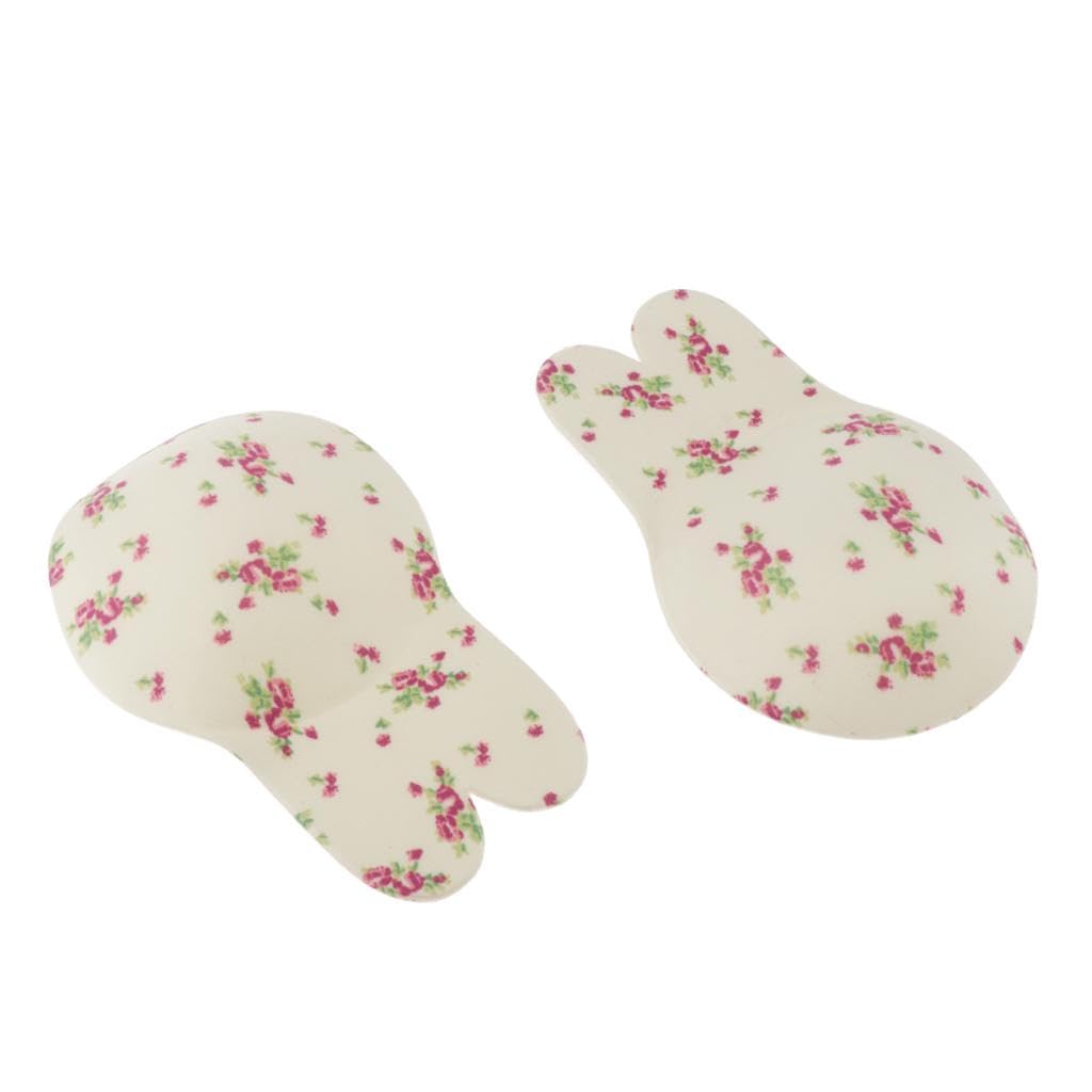 Silicone Rabbit Ears Breast Lift Nipple Covers Pasties Flower 11cm-image-21