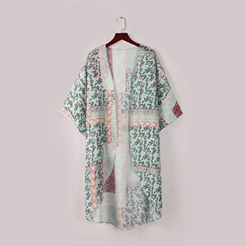LISTHA Fashion Kimono Cardigan Women\'s Floral Print Coat Tops Suit Bikini Swimwear Beach Swimsuit Smock - Thumbnail 5