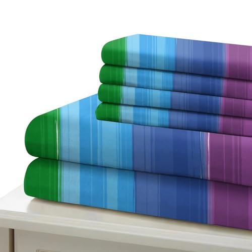 Parure de lit microfibre résistante légère pour couple single 135x200cm - 7