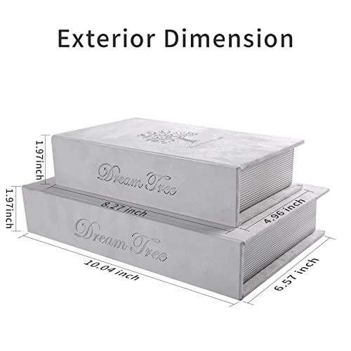 Yd Sz Yadoo Decorative Books Boxes: Faux Books For Decoration Stacked Books For Coffee Tables Decor Bookshelves Decor Home Decor, Set Of 2 Fake Books Fashion Storage Boxes (Dream Tree) #TOP4