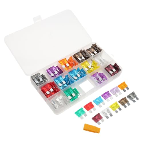 150 piezas Kit de Fusibles Automotrices con Fusibles Estándar y Perfil Bajo Jcase Fácil de Transportar y Usar para Reparación Eléctrica de Vehículos y Reemplazo Rápido miniatura 1