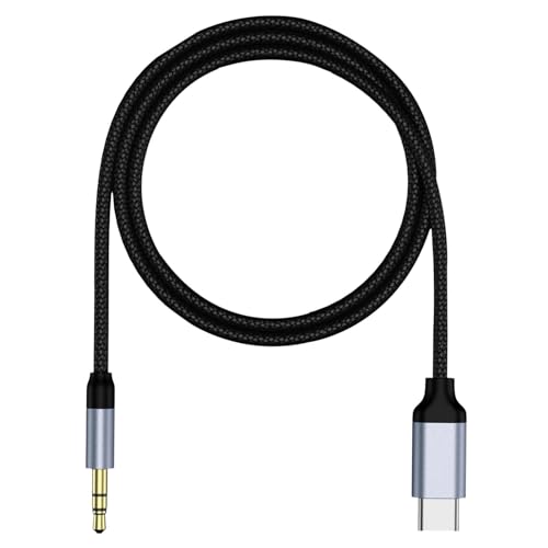 Cable Auxiliar USB C a Jack 3,5 mm | Estéreo para Coche Con Auriculares Tipo C | Audio de Doble Extremo Compatible Con Teléfono y Tableta