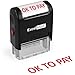 OK to Pay - ExcelMark Self-Inking Rubber Stamp - A1539 Red Ink