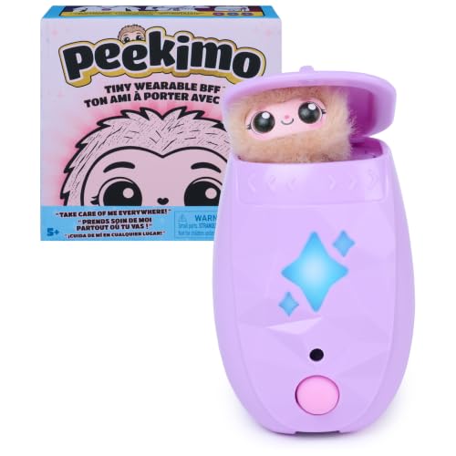 Peekimo Purple Interactive Pet and Wearable Accessory, Over 100 Reactions