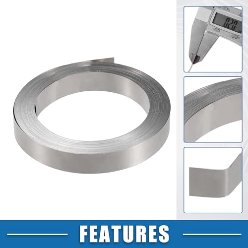 A ABSOPRO Reines Nickelbandstreifenplatte 0,2x10mm 32,8ft für 18650 Batterien
