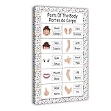 Leinwandposter Englisch-Hindi-Vokabellernen und Bildung, 2 