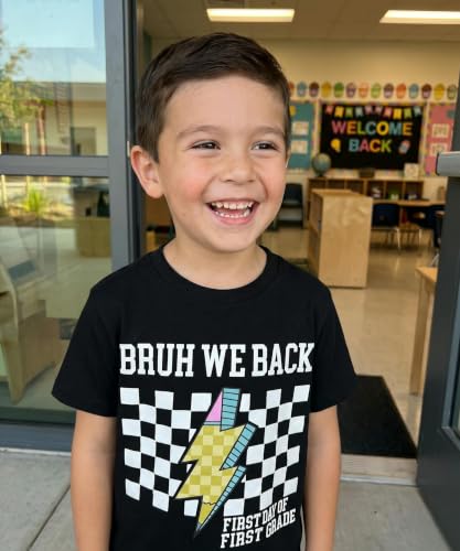 Image of Unique Baby Boys 1st Grade Vibes Only Back to School T Shirt