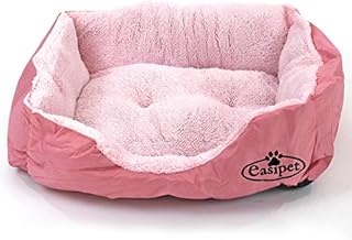 Pink Dog Bed with Deluxe Soft Fleece Cushion in 5 sizes (Small)
