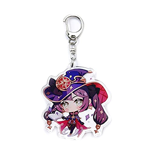 EACTEL Cute Impact Gen Shin-Mona Acryl-Schlüsselanhänger, Anhänger, hängende Verzierung …