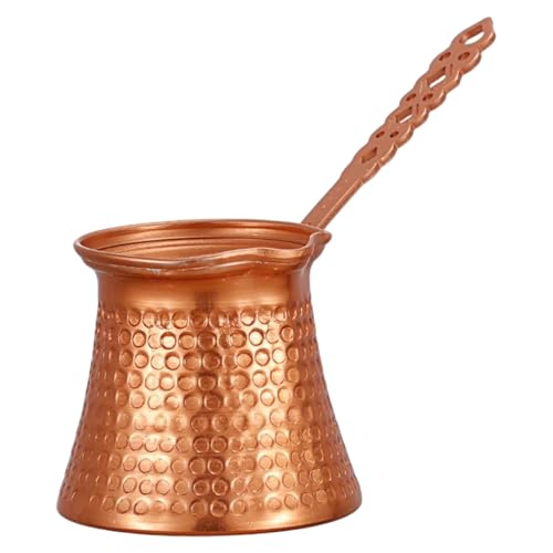 Caffettiera turca Caffettiera turca in rame vintage da 330 ml con manico per la cucina del tè al burro e al latte