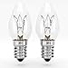 Produktbild greate 2x E14 7W Glühbirne - Ersatz Glühbirne E14 für Salzlampe, Salzkristalllampe, Duftlampe, Orientierungslicht, Nähmaschine, Vitrine - Kleine Glühbirnen Kerze mit 40 Lumen - Leuchtmittel