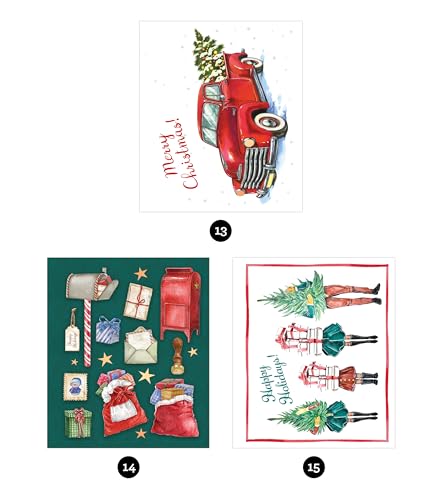 Brain Games - Sticker by Number: Christmas (24 Images to Sticker - Watercolor Tree Cover): Includes 2 Foil Sticker Sheets to Complete Each Image!