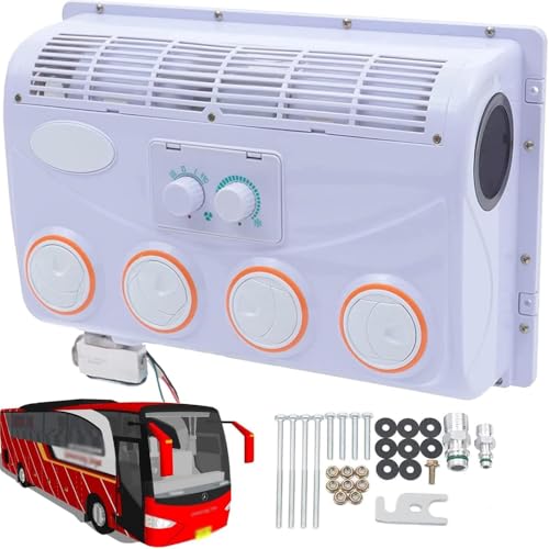 12V Klimaanlage für Van Dach, Wohnmobil und Bus - Leistungsstarke Kühllösung für Bau- & Landwirtschaftsfahrzeuge - Kein Kraftstoffverbrauch