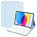 Hofsos Cover IPad A16 11/10 Generazione con Tastiera (11/10.9 Pollici, 2025/2022) - Italiano QWERTY Magnetico Rimovibile Bluetooth Tastiera, Custodia con Supporto Pencil per Ipad 11/10 Gen, Blau