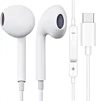 Fones De Ouvido Com Fio Tipo C com Microfone Integrado Áudio