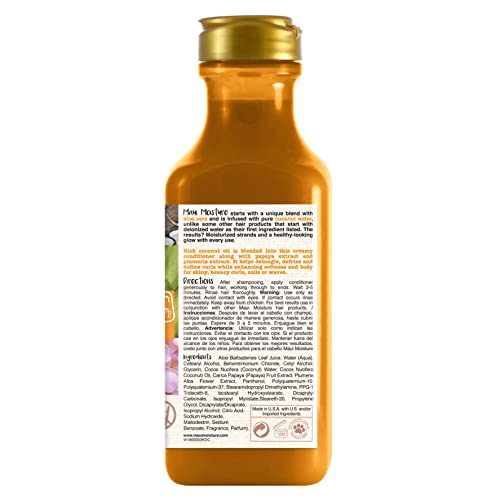 Maui Moisture Curl Quench + Coconut Oil Curl-Defining Anti-Frizz Conditioner To Hydrate And Detangle Tight Curly Hair, Softening Conditioner, Vegan, Silicone & Paraben-Free, 13 Fl Oz #TOP1