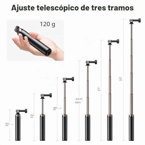 Miniatura 2 de Akaso Pack De Creador Ek7000 Pro Cámara Deportiva 4k Wifi 20mp, Bolsa De Almacenamiento Para Cámara De Acción, Camara Acuatica Sumergible Con 60cm Palo Selfie, 2 Baterías