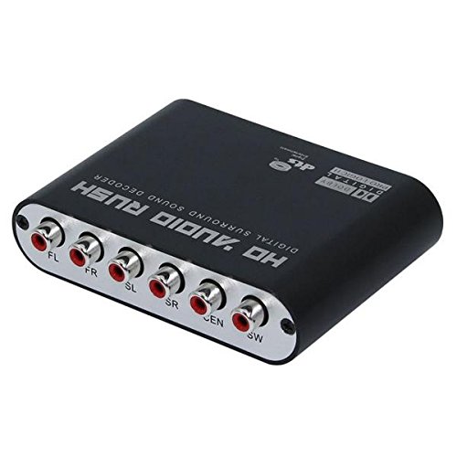 Decoder Audio 2 Da Digitale Ad Analogico Ac3 Da Surround Ottico A Stereo Hd 5.1 Porte Spdif Rush Audio Hd