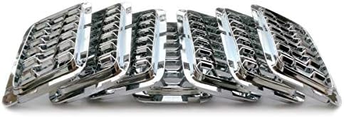 Latest Honeycomb Chrome Front Grill Inserts Compatible with Jeep Grand Cherokee 2017-2021 7PC Silver