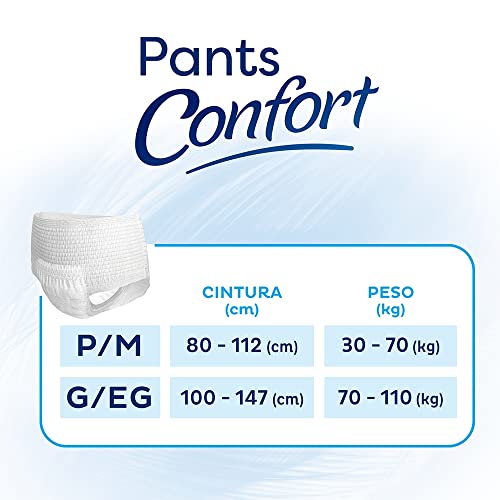 Tena Pants Confort, Roupa Íntima para Incontinência Urinária, P/M - 24 unidades